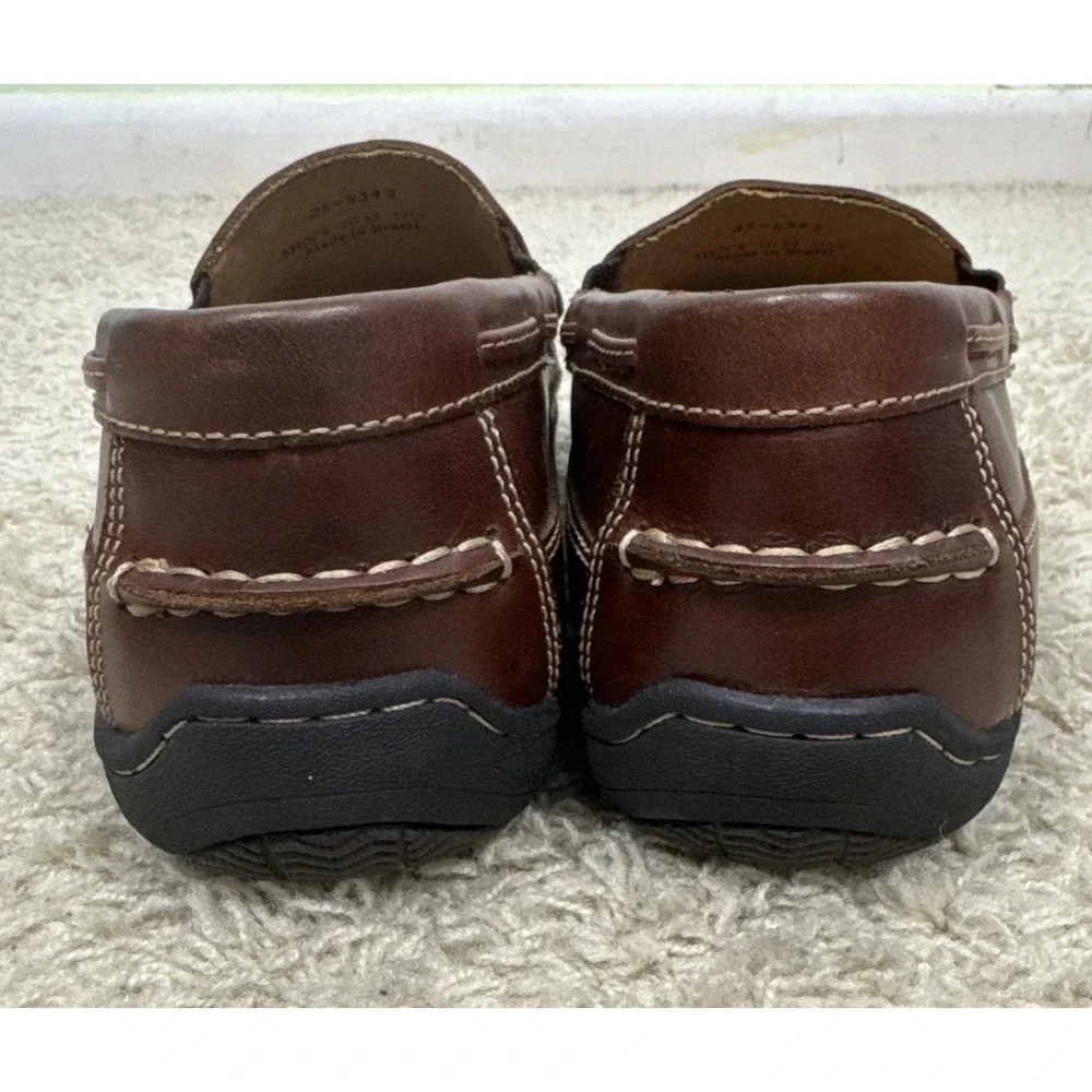 Johnston & Murphy Fowler Venetian Soft Brown Sheepskin Leather Loafers Mens 10M
